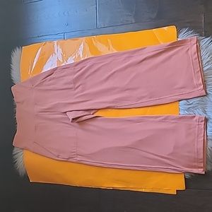 Lululemon align hi-rise wide leg crop rustic coral